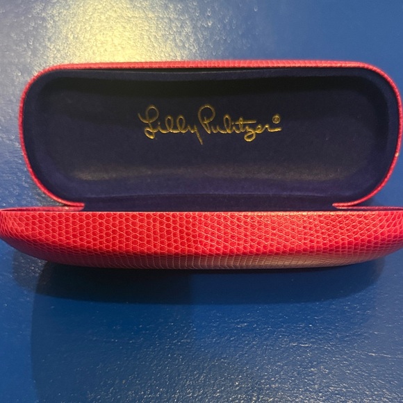 Lilly Pulitzer Red Glasses Case - Picture 2 of 4